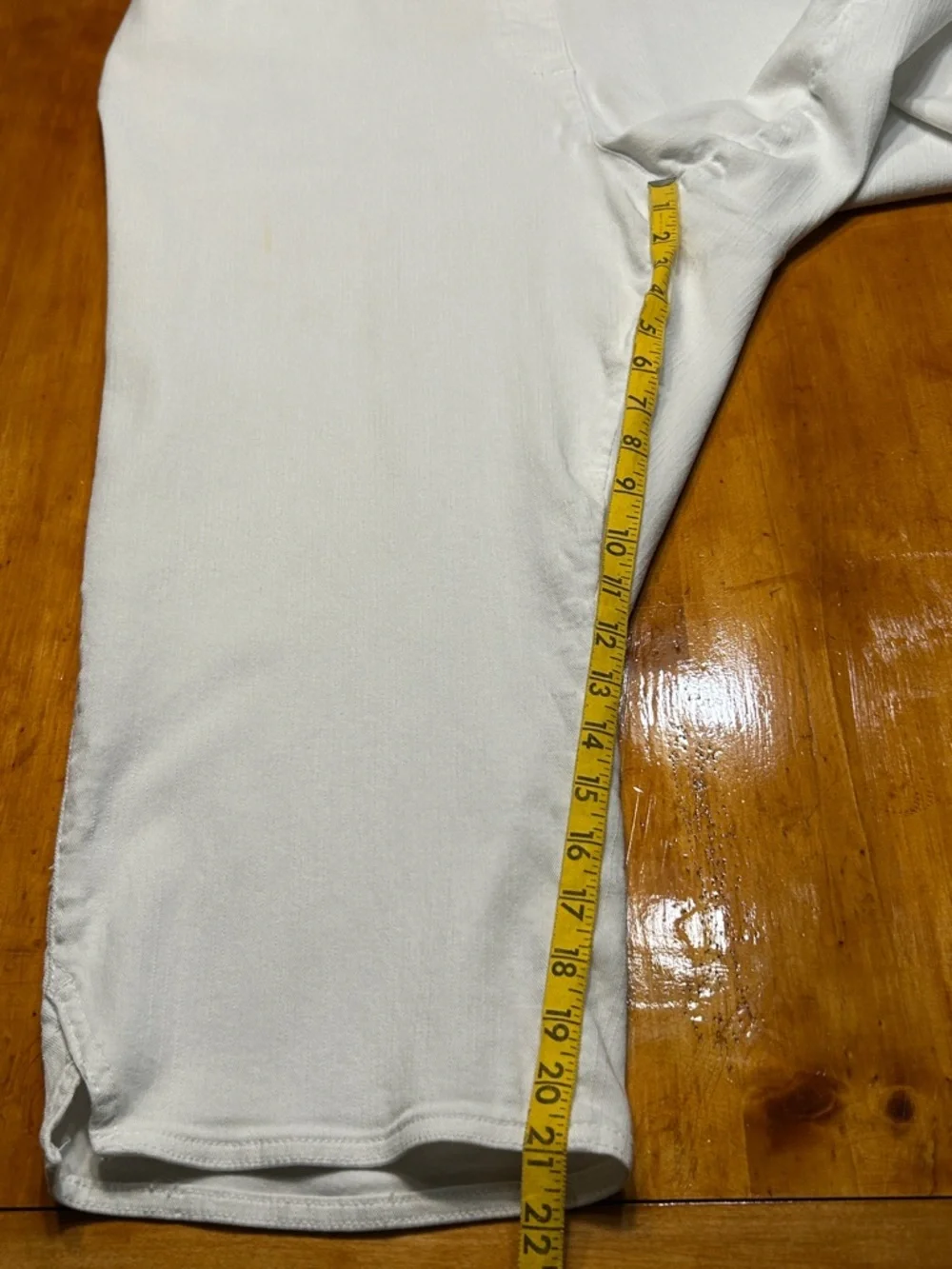 Westbound White Women's Stretch Pull-On Cropped Pants Spring Summer Classic - Picture 5 of 8